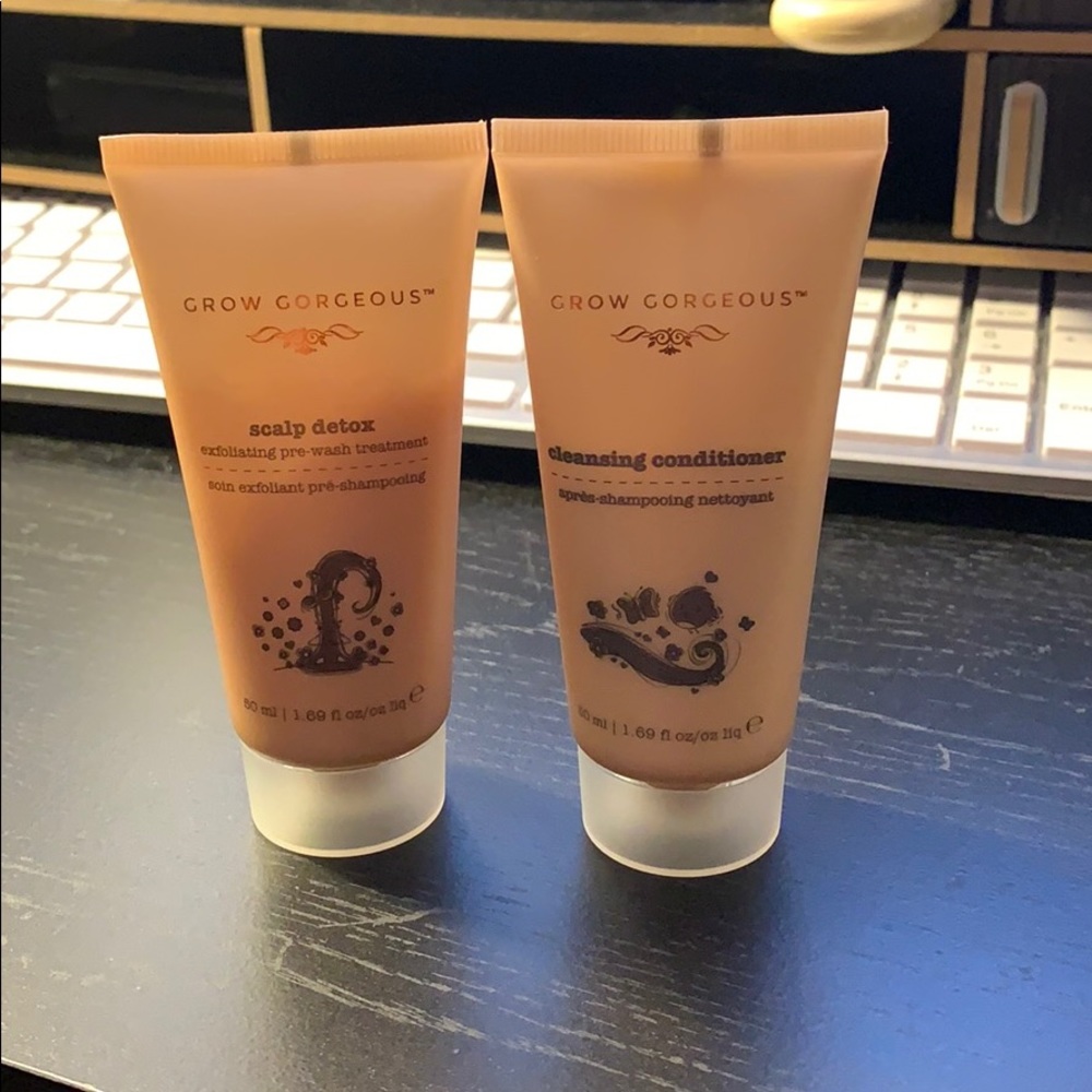 Grow Gorgeous pre wash and cleansing conditioner